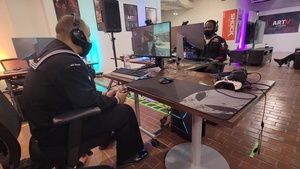 USS Shoup Sailors participate in an eSports competition