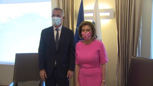 NATO Secretary General and Nancy Pelosi bilateral at at the Annual Session of the NATO Parliamentary Assembly