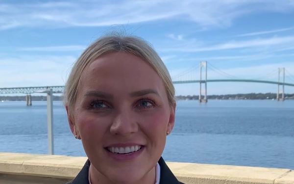 ESPN/South Carolina Gamecocks shout out from LT Meghan Brooks stationed at the U.S. Naval War College in Newport, Rhode Island, 12 Oct 2021.