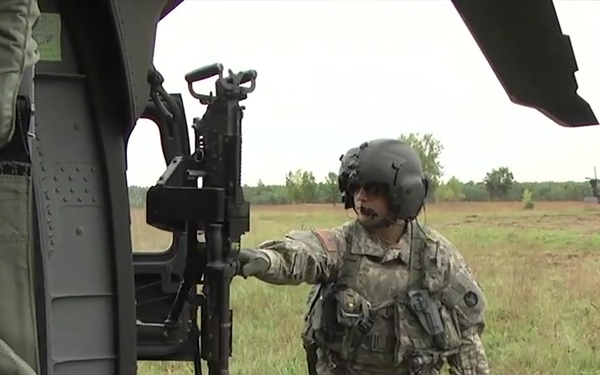 A Co. 2nd Battalion, 147th Assault Helicopter Battalion conduct Aerial Gunnery