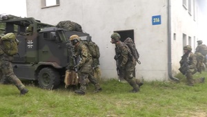 U.S. Soldiers with the 12th Combat Aviation Brigade and the German Army Rapid Forces Division during GREEN GRIFFIN