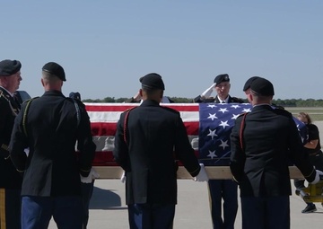 Chaplain (Capt.) Emil Kaupan's Remains Return to Wichita Ks.