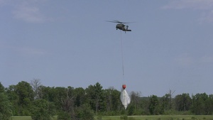 Wisconsin Army National Guard UH-60 Black Hawks bucket training