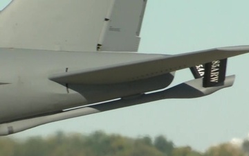 Iowa Air Guard performs flyover at University of Iowa vs Purdue football matchup