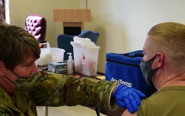 166th Medical Group Vaccinates Airmen