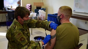 166th Medical Group Vaccinates Airmen