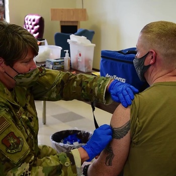 166th Medical Group Vaccinates Airmen