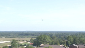 Flight carrying Air Force and Army leadership marks reopening of Pope Army Airfield