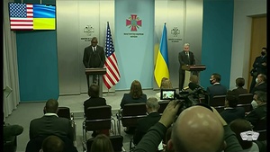 Austin, Ukrainian Defense Minister Brief News Media