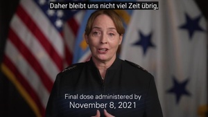 DLA Director COVID Vaccine Message (German)