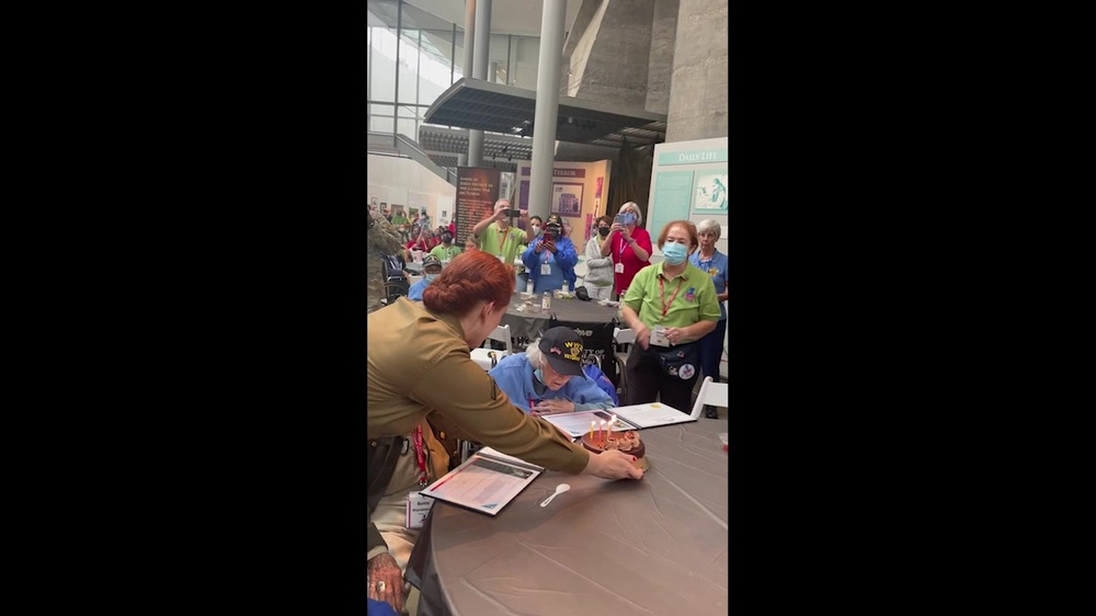 DVIDS Video Over 100 veterans sing Happy Birthday to World War II