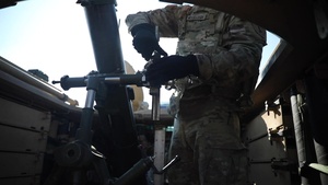 1st Battalion,16th Infantry Regiment conducts live fire mortar training in Romania (B-Roll)
