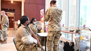 Reservists receive mandatory vaccinations B-roll