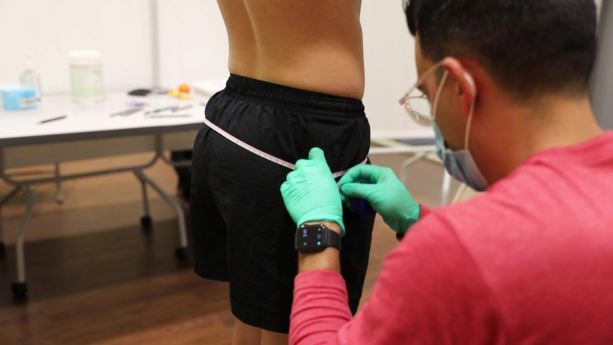 U.S. Army Soldiers receive a standard AR 600-9 tape test, as well as completing height and weight at Fort Bragg, N.C. on Oct. 18, 2021. The scan/study is part of a comprehensive body composition study examining the association between body composition and Soldier physical performance and the Army&#39;s efforts to optimize Holistic Health and Fitness and improve Soldier readiness. (U.S. Army video by: Pfc. Lilliana Fraser)