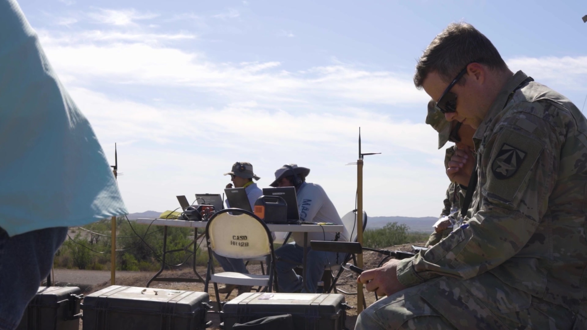 During Project Convergence 21, soldiers are experimenting with using autonomous systems and artificial intelligence to conduct target recognition. With both ground and air sensors working autonomously, the experiments work to synchronize joint fire support and decrease the sensor-to-shooter timeline. <br /><br />Project Convergence is the Army&#39;s campaign of learning designed to aggressively advance and integrate our Army&#39;s contributions, based on a continuous structured series of demonstrations and experiments throughout the year. It ensures that the Army is part of the joint fight and can rapidly and continuously integrate or converge effects across all domains: air, land, sea, space, and cyberspace; to overmatch our adversaries in competition and conflict.