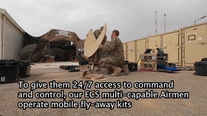 332nd ECS assemble a flyaway kit
