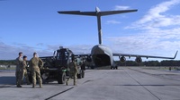 Marines and Airmen Train in C-17 Aerial Embarkation