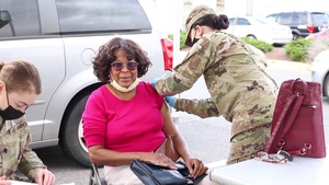MDNG members of Maryland’s Vaccine Equity Task Force give COVID-19 vaccines in Takoma Park