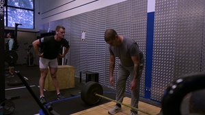 Airman helps others be fit to fight - (B-Roll)