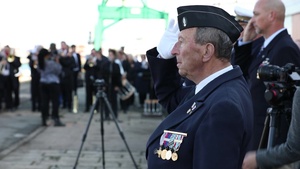 BROLL - Tomb of the Unknown Soldier centennial ceremony - Le Havre, France