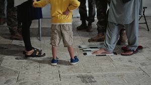 Task Force Pickett Distributes Cold Weather Gear to Afghan Guests