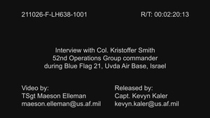 USAF interviews during Blue Flag 21