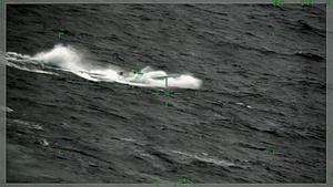 Coast Guard lancha detection aerial imagery