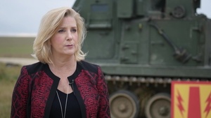 U.S. Secretary of the Army Visits Grafenwoehr Training Area