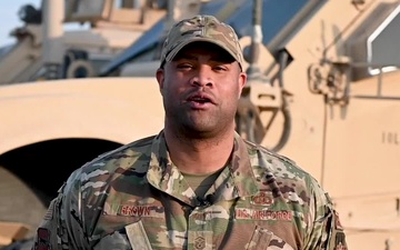 New Orleans Saints Shout Out from MSgt Kendrick Brown