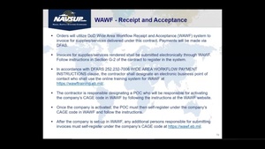 WEXMAC post-award orientation conference video