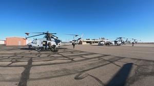 Marines train in Rocky Mountains: AH-1Z Viper and UH-1Y Arrival and Maintenance (B-Roll)
