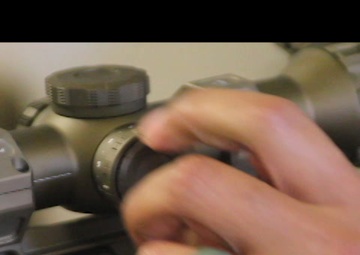 27th IBCT Soldiers conducts weapons training with the M110 A1 Squad Designated Marksman Rifle