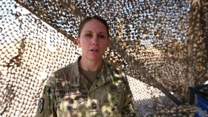 Deployed Nebraska National Guard Soldier speaks on Veterans Day