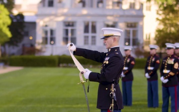 Commandant of the Marine Corps Presents 246th Cake Cutting Ceremony