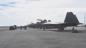 Checkered Flag 22-1 aircraft arrivals