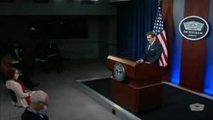 Pentagon Press Secretary Holds Briefing