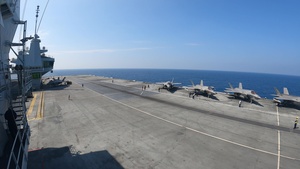 VMFA-211 and the 11th MEU Conduct Cross-Deck Operations