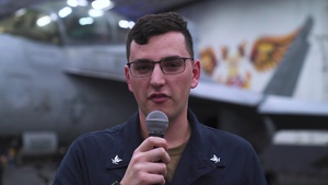 USS Carl Vinson (CVN 70) Sailors Send Regards Home for Thanksgiving