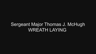 Sgt Maj McHugh Wreath Laying
