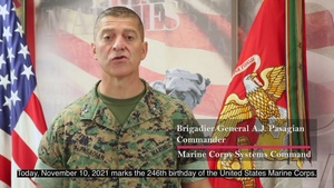 Marine Corps Systems Command 246th Marine Corps Birthday Message