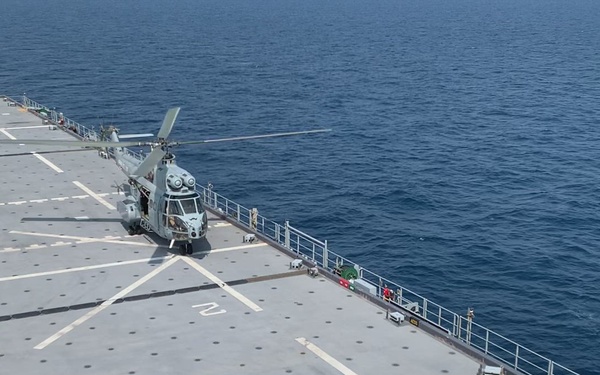 USS Hershel Woody Williams flight operations