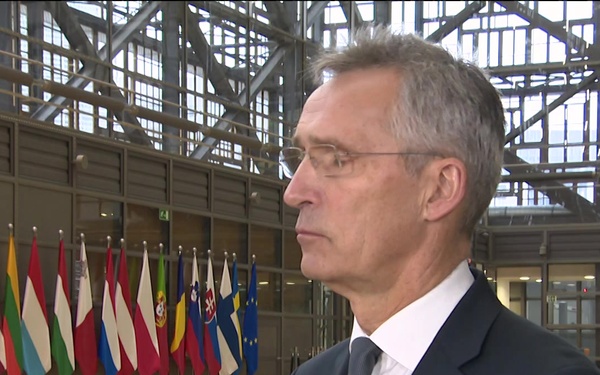 Doorstep statement by NATO Secretary General at the Council of the EU