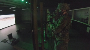 811th Hospital Center Soldiers complete M9 simulations training on Engagement Skills Trainer at Fort McCoy, Wisconsin