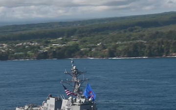 Future USS Daniel Inouye Honors the Islands While Transiting to New Home