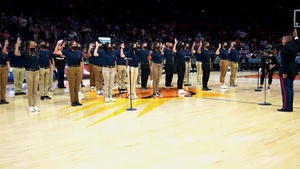 Phoenix Suns On Court Oath of Enlistment