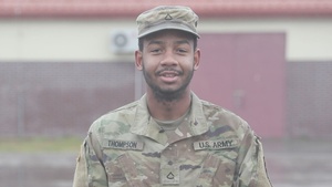 Private First Class Marcellus Thompson Holiday Greeting