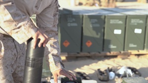 11th MEU Bravo, Weapons Company conducts a mortar live-fire range in Kuwait