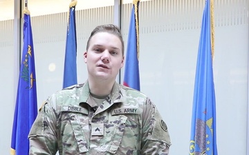 CPL Riley Dibble - Thanksgiving message to Kernersville, NC