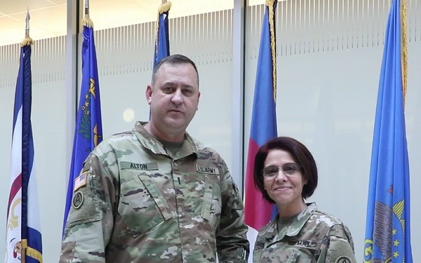 COL PK Savles &amp; CW3 Al Alton- Army Beat Navy message from Columbia, SC and Berlin, Germany