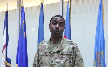 SSG Charles Clark - Army Beat Navy shout out to Minneapolis, MN